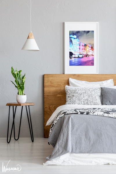 Miami Beach Night Streaks - Fine Art Print